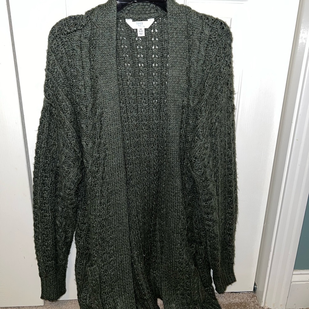 Army Green Cardigan